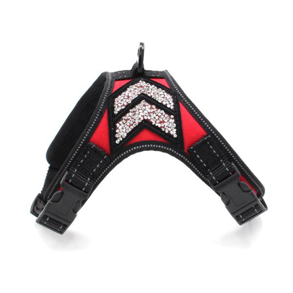 S M L Reflective Soft Pet Harness Lightweight Security Dog Harness Customized