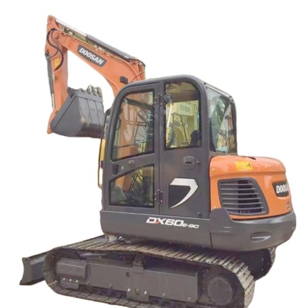 Quality Mini Used Doosan DX60-9C Excavator Original Crawler Earth-moving Machinery from Korea wholesale