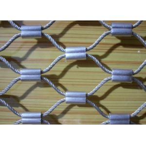 2.5mm Stainless Cable Mesh Black Oxidized Zoo Aviary Mesh
