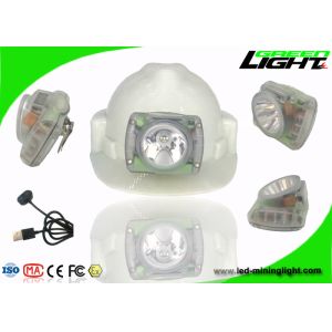 Small Size Rechargeable LED Mining Light PC Material 13000lux 14-16hrs Working
