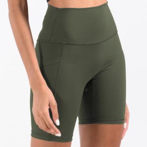 High Waisted Active Yoga Shorts Animal Print Workout Shorts Squat Proof Leopard