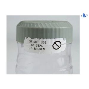 Destructible Vinyl Security Label Adhesive Brittle Custom Eggshell Stickers