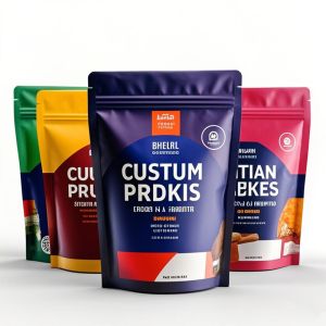 Custom Printed Mylar Bags Wholesale - Smell-Proof Stand-Up Pouches with Zipper