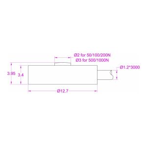 Ultra thin load cell 50N 100N 200N 500N 1kN Mini button load cell
