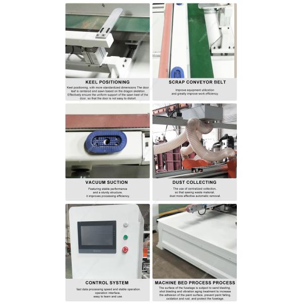 Dust Suction Port 200*1pcs Woodworking MJ-27308 CNC Cutting Machine for Wood Furniture