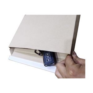 400g Eco Friendly Rigid Mailers Corrugated Envelope Mailers With Peel Strip