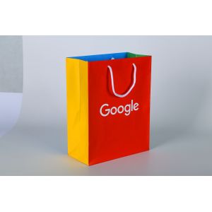 2022 new design Custom Printed Paper Gift Bags With cotton rope