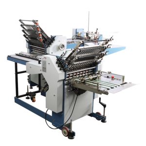 3.8KW Leaflet Cross Fold Paper Folding Machine For Printing Industry Folding And