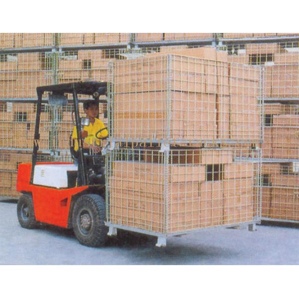 Collapsible Wire Storage Cages 300kg To 1500kg Loading Capacity