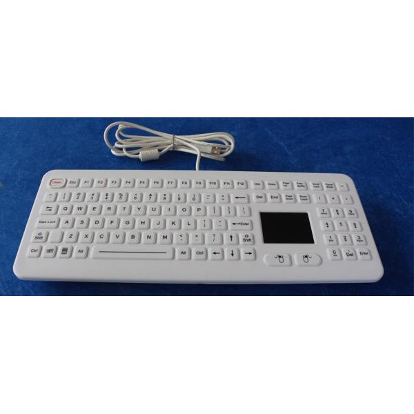 Medical Keyboard Silicone Hospital Rubber With Touchpad Antibacterial