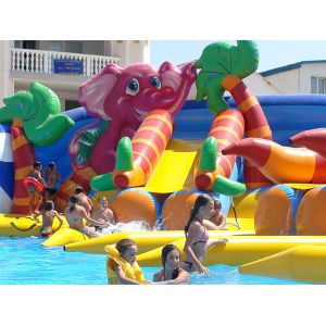 customized giant octopus water park,dolohin animal inflatable water park with