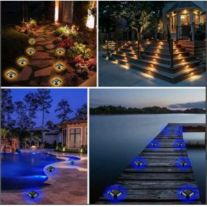 Aluminum Waterproof Powered Solar Deck Light For Outdoor Pathway