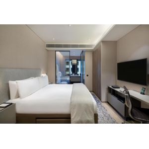 China High end quality Hotel apartment furniture interior design of Laminate board wardrobe cabinet with TV stand table on sale