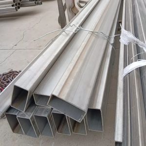 Rectangular ERW Stainless Steel Pipe Bright Welded 1.4833 1.4845 1.4401 8mm