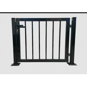 Ral6005 1.5/1.8m Height Metal Garden Fence Gate Pvc Coated Welded Pipe Single