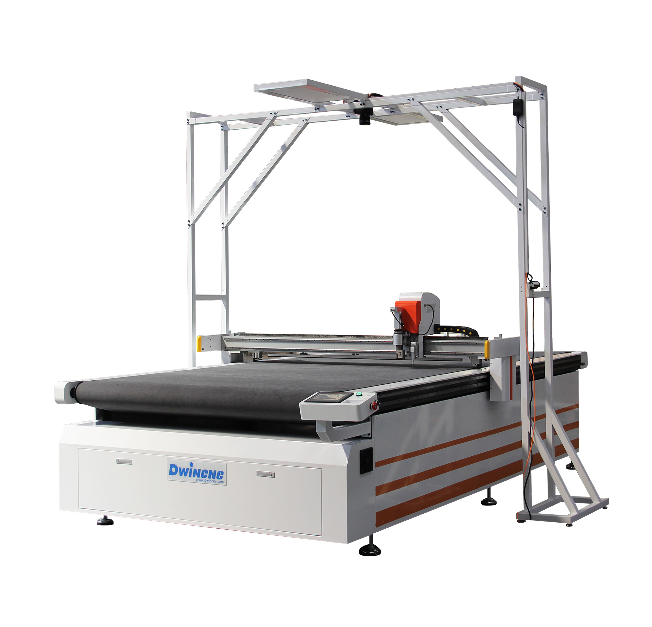 Leather Oscillating Knife Cutting Machine For CNC Router 3 Phase With CCD