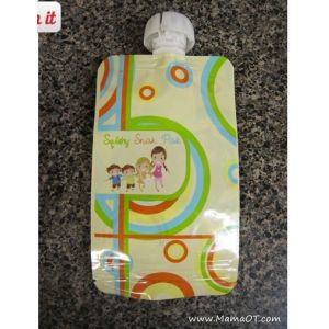 Leakproof Reusable Baby Food Pouches with Bottom Double Zipper