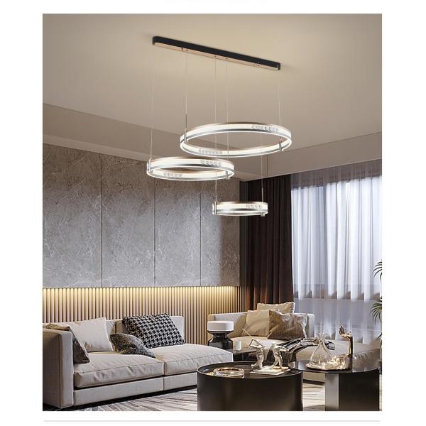 Acrylic Modern Simple Waltz Chandelier Three Color Switching