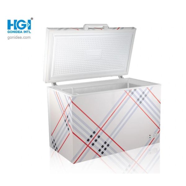 Mechanical Temperature Control Deep Refrigerator Offering Recessed Door Handle