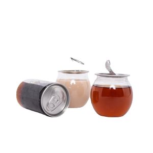 600ml Plastic Beverage Jar With Easy Open End Round Drinks Bottles