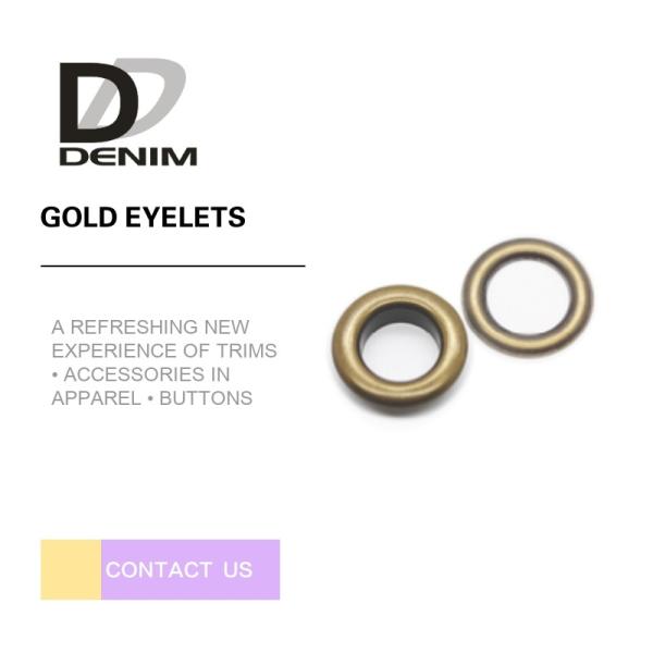 Quality Eco Friendly Down Jacket Buttons Brass Hidden Eyelets 12L-60L Size Available wholesale