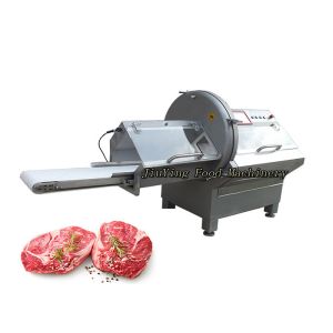 3KW Bacon Smoked Meat Processing Machine / Frozen Fish Slicer Machine