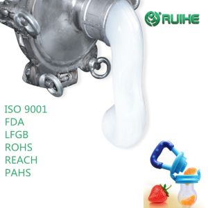 China Low Shrinkage Food Grade 500% Pacifier Clear Silicone Rubber on sale