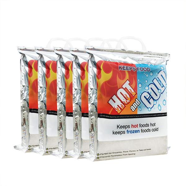 Food Delivery Hot Cold Insulated Bags Aluminum Foil EPE PE ASP