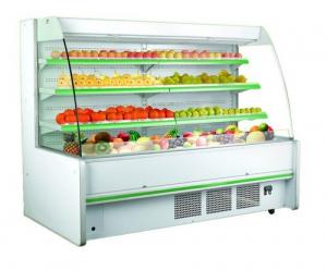 China Three Shelves Cooler Multideck Open Display Refrigerator R404 / R22 Refrigerant on sale