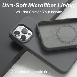 IPhone 14 13 Pro Max Magsafe Silicone Case Shockproof Protection Mobile Cover