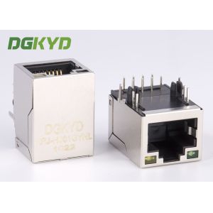 Shield RJ45 Modular Jack Female Magnetic Network Port With Lan Transformer