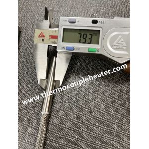 Cartridge Heater Internal Connected Cable With Steel Shield diameter 5/16"