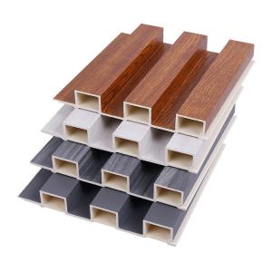 Cheap Customized Co Extruded WPC Wood Panel Wall Board Fire Resistant for sale