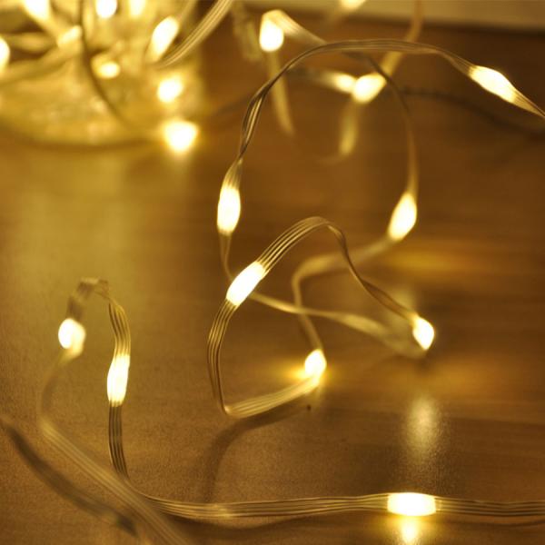 20/50/100M Outdoor Solar Fairy Light Copper Wire Christmas Holiday Light Garden Patio Party Green PVC Wire Solar String Light