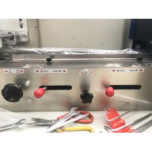 Food Plastic Flow Wrap Machine , Electric HFFS Automatic Packing Machine