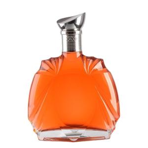 500ML Clear Glass Whiskey Spirit Bottle with Personalized Cap and Cork