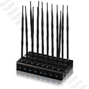 High Quality Desktop 16 Band Cell Phone 2G 3G 4G GPS VHF UHF Lojack 5G Jammer