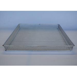 FDA Wire Dehydrator Drying Steel Mesh Tray For Food