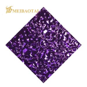 China 0.5 Mm Thick Stainless Steel Sheet , Pvd Coated Sheets 304 Grade Crinkle on sale