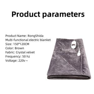 220V Electric Blanket For Bed White Color And Timing Function