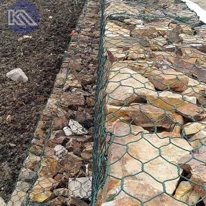 Pvc Coated Galvanized Gabion Wire Mesh Hexagonal Gabion Basket Wall For Water