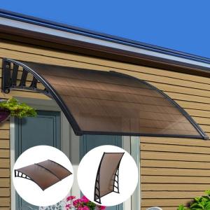 60x80CM Durable Window Awning Waterproof Door Window Awning Canopy Clear Rain