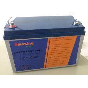 China MSDS 1280Wh Lithium Iron Phosphate Battery 12V 100Ah 3000 Cycles on sale