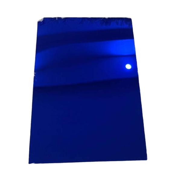 Quality Blue Plexiglass Mirror Cast Acrylic Plastic Sheet Home Furniture Crafts wholesale