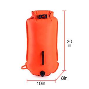 Outdoor Sail pull Inflatable floating dry bag,Open Water Floating buoy for