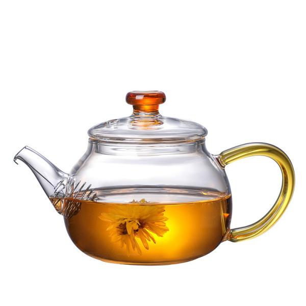 Quality High Borosilicate Tempered Glass Teapot , Blooming Transparent Tea Set wholesale
