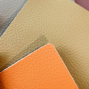 Small Lichi Pattern 1.4mm PVC Leather - Abrasion Resistant For Indoor Furniture