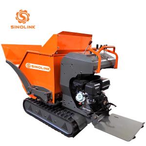 Hi Tip Mini Dumper Crawler Standing Construction Machine 500kg Load