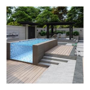 China Prefabricated Acrylic Above Ground Swimming Pool With Customized Moulding on sale