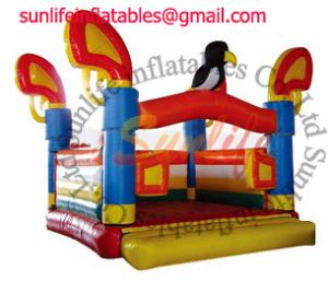 Cheap Attractive Colorful Inflatable Commercial Bouncy Castle , Moonwalk Bounce House for hire for sale